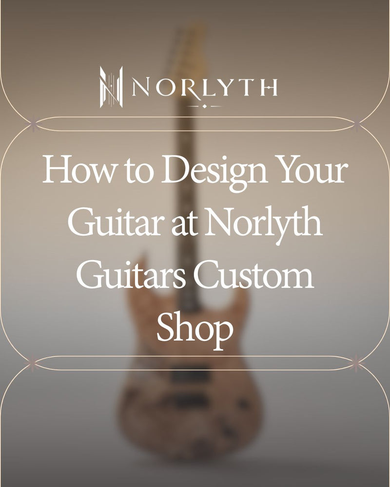 How to Design Your Guitar at Norlyth Guitars Custom Shop with norlyth logo