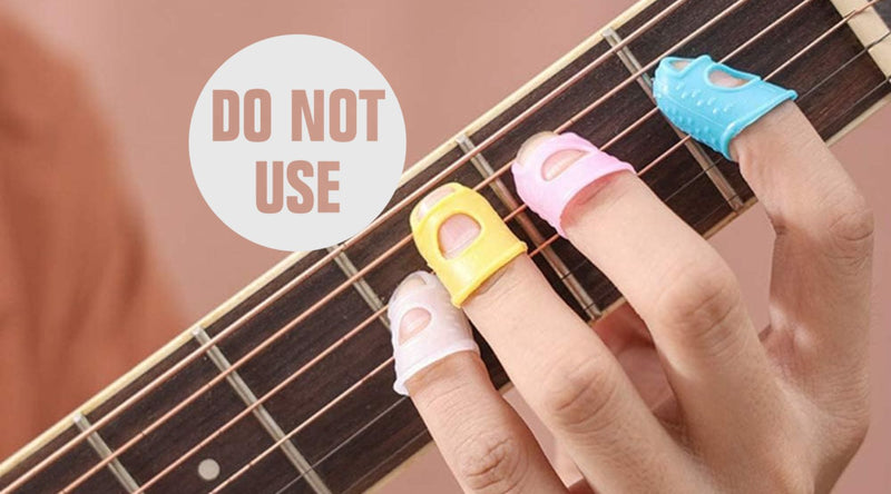 do not use guitar finger protector