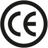 CE certification mark symbol in black on a white background.